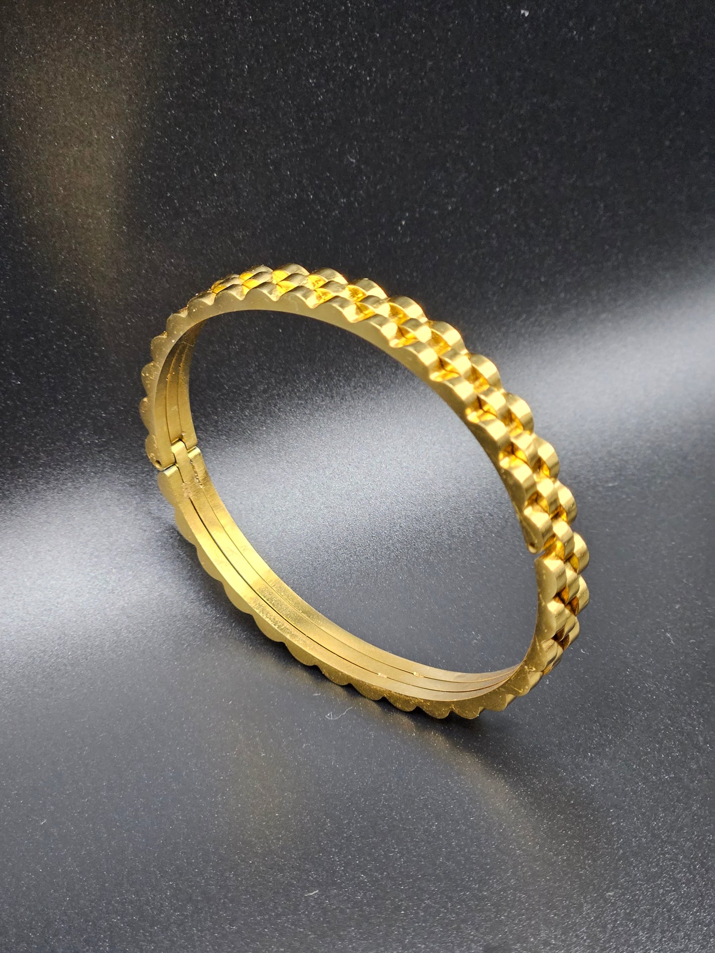 Éclat Doré - Bracelet Acier Inoxydable
