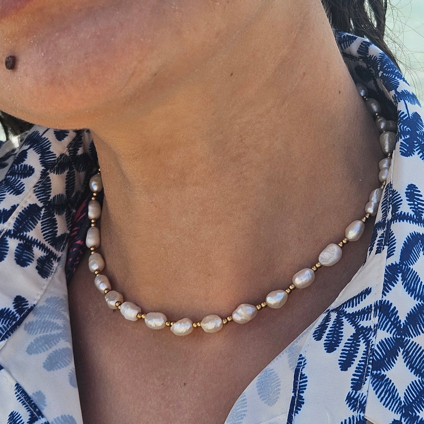 Athena - Collier en Acier inoxydable doré