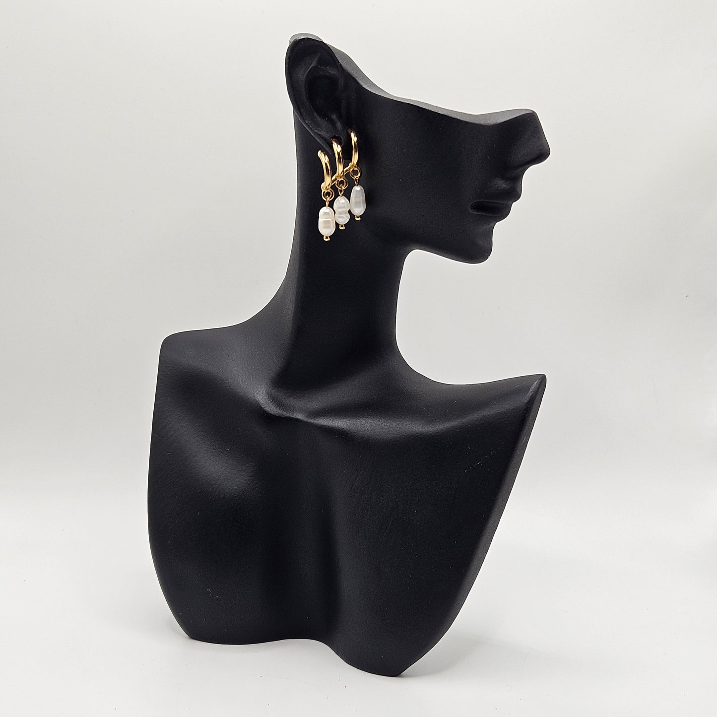 Athena - Boucles d'oreilles en Acier inoxydable doré