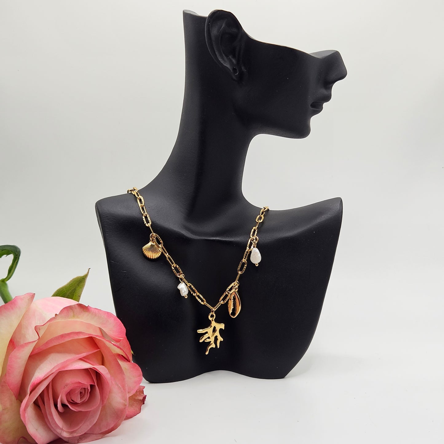 Calypso - Collier en acier Inoxydable doré