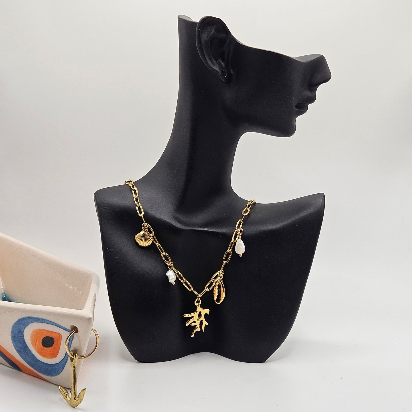 Calypso - Collier en acier Inoxydable doré