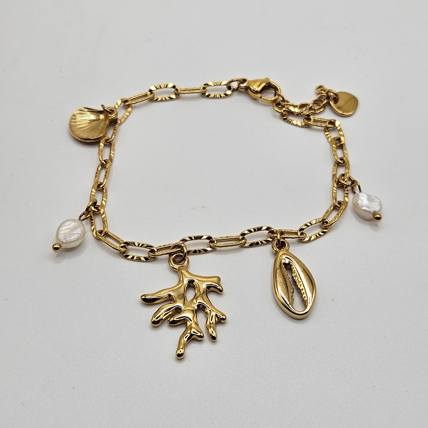 Calypso - Bracelet en acier Inoxydable doré