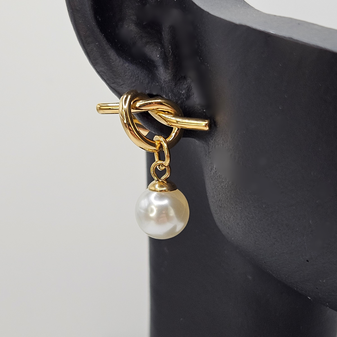 Arabesque - Ensemble de bijoux acier inoxydable (Collier, Bracelet et Boucles d'Oreilles)