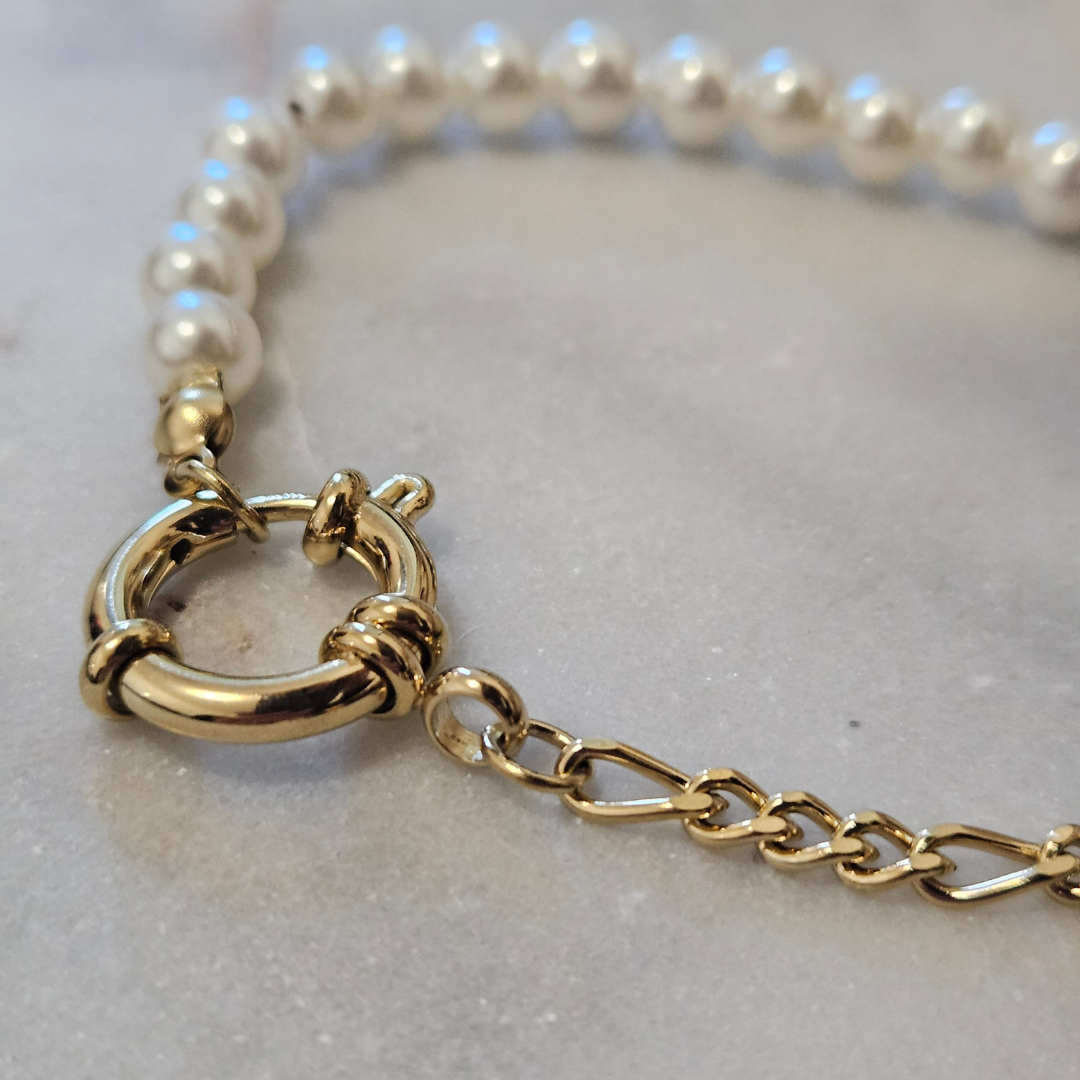 Arabesque - Ensemble de bijoux acier inoxydable (Collier, Bracelet et Boucles d'Oreilles)