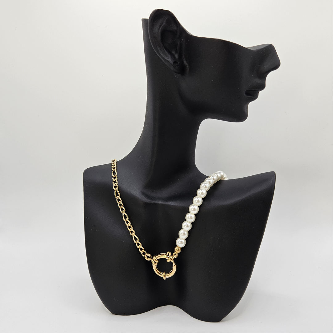 Arabesque - Ensemble de bijoux acier inoxydable (Collier, Bracelet et Boucles d'Oreilles)