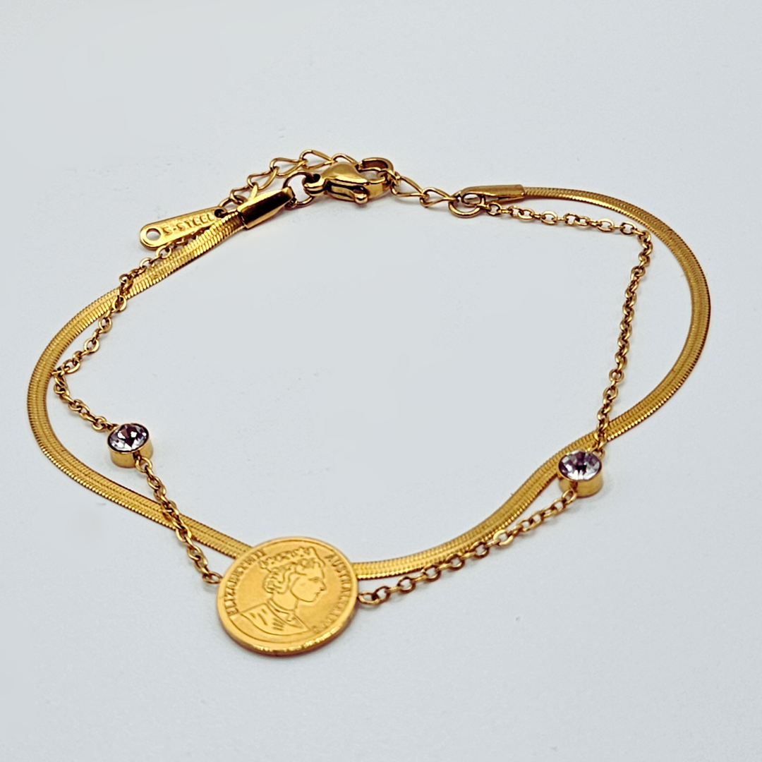Charme Monarchique Elise - Bracelet Acier Inoxydable