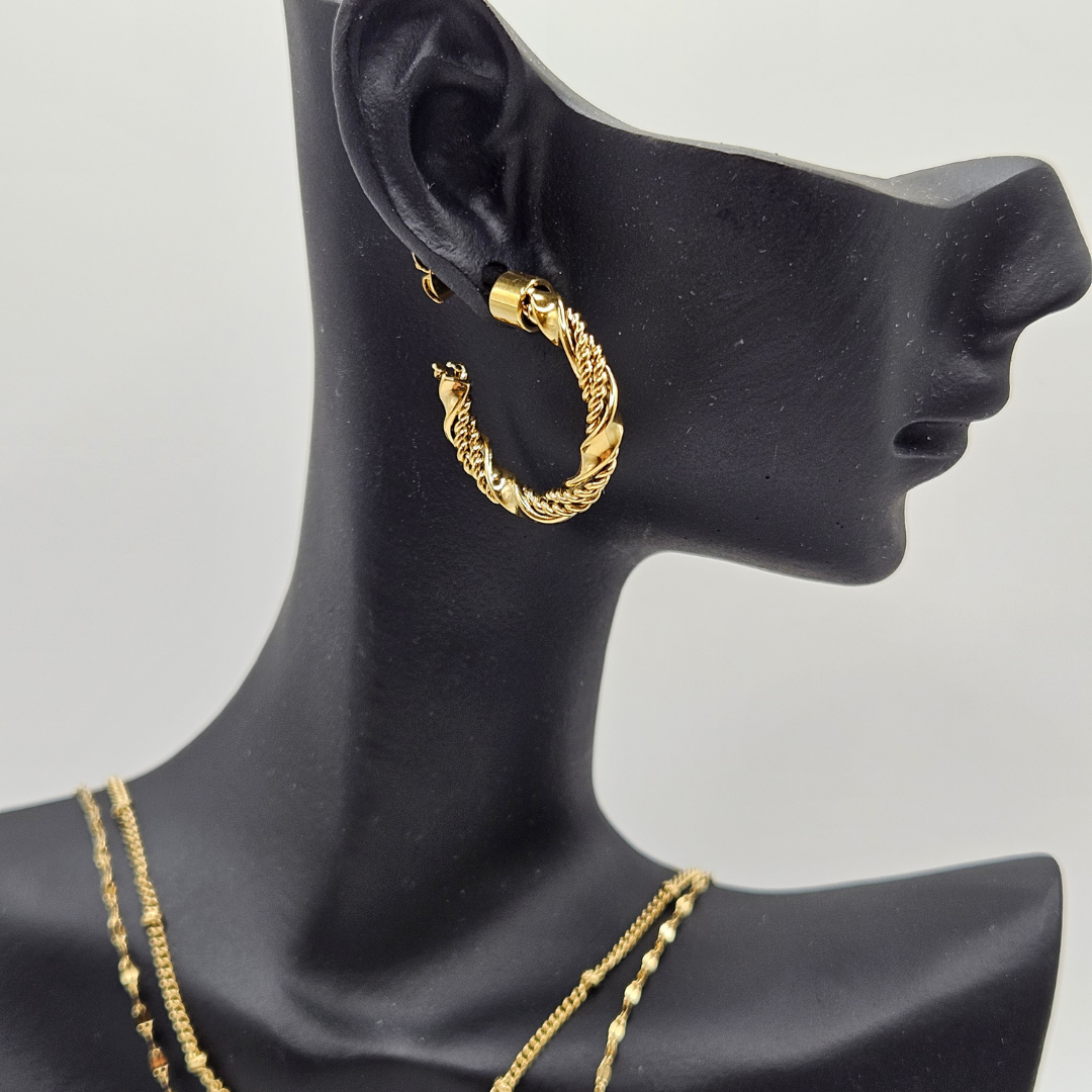 GlamStainless - Boucles d'oreilles en acier inoxydable