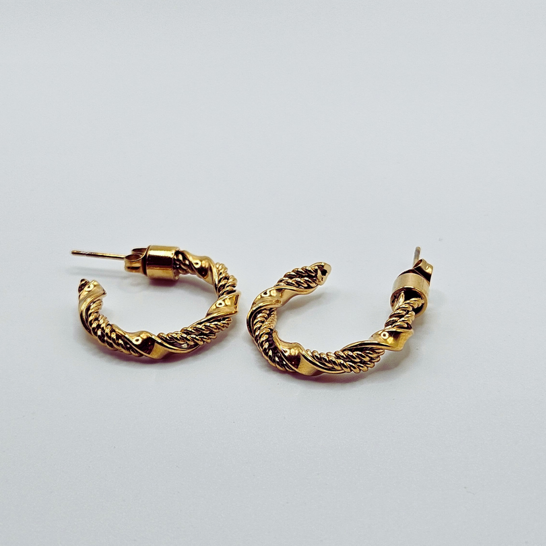GlamStainless - Boucles d'oreilles en acier inoxydable