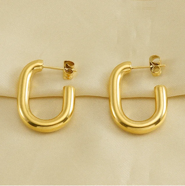 GrâceGlam - Boucles d'oreilles Acier Inoxydable