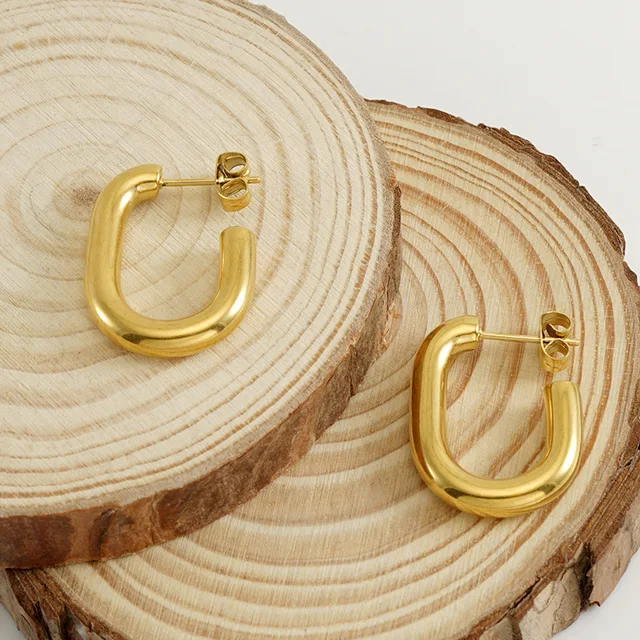 GrâceGlam - Boucles d'oreilles Acier Inoxydable