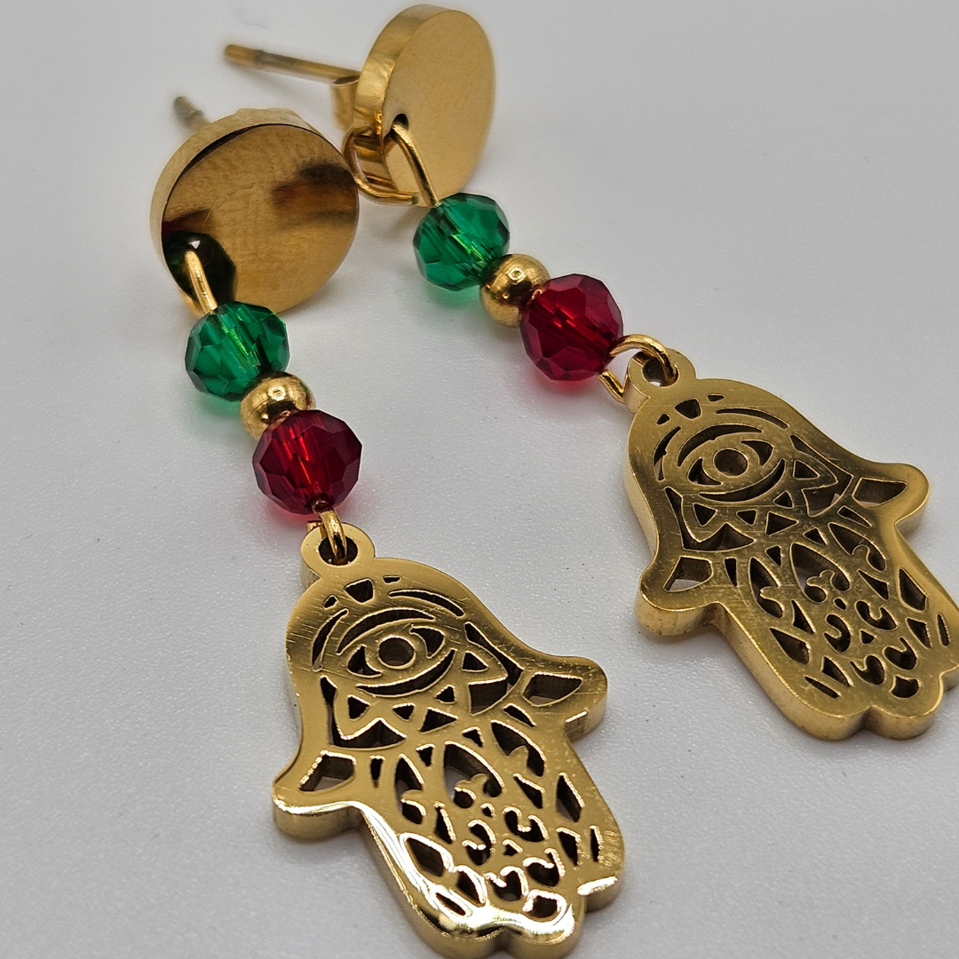 Hamsa - Boucles d'oreille Acier Inoxydable