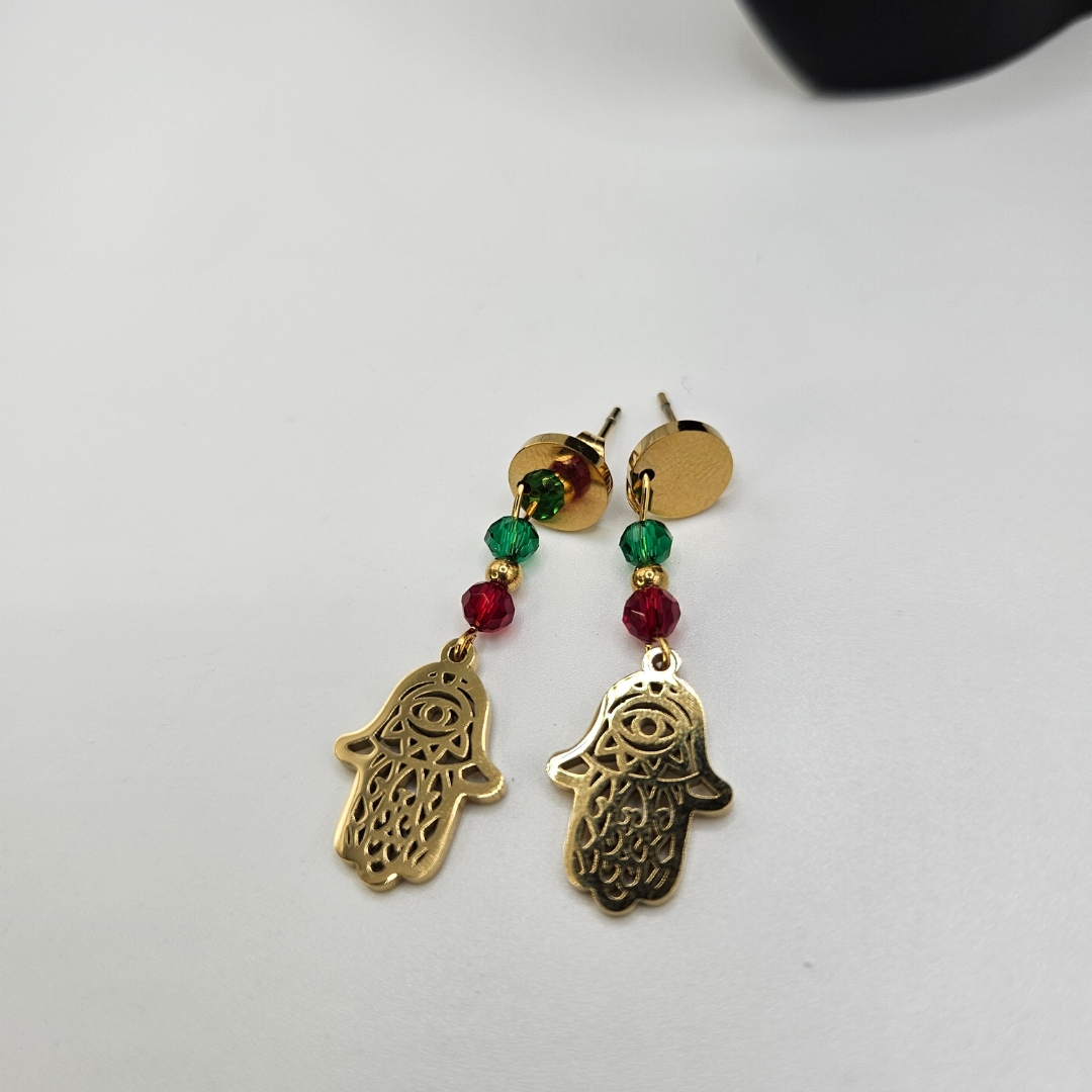 Hamsa - Boucles d'oreille Acier Inoxydable