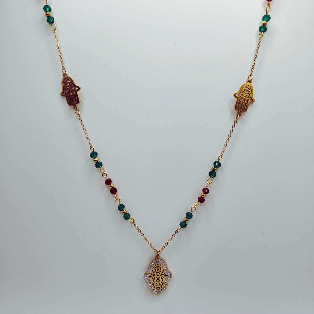 Hamsa - Collier en Acier Inoxydable