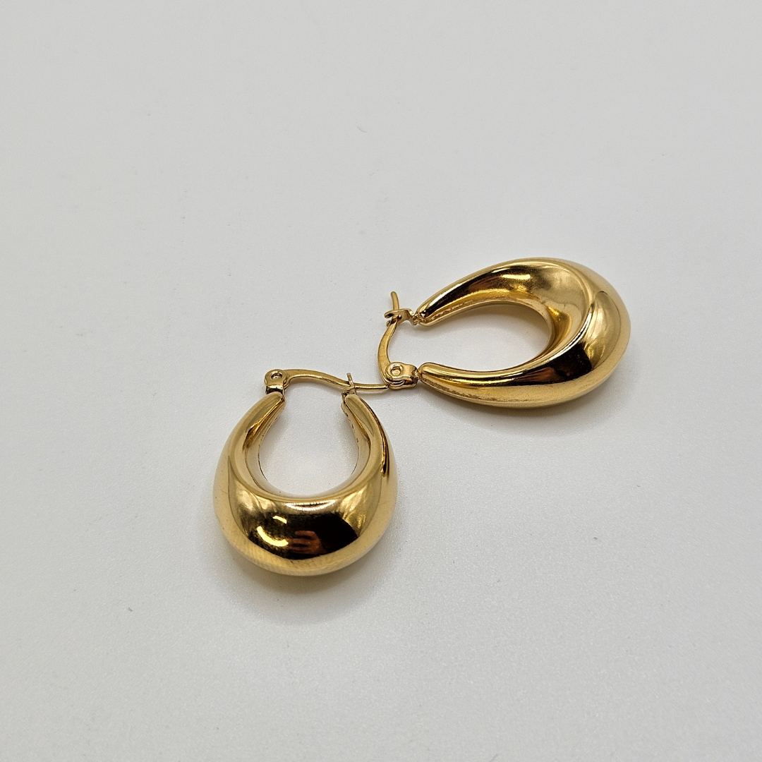 Perla - Boucles d'Oreilles Perles en Acier