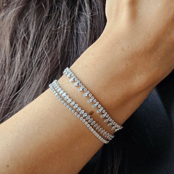Solaire - Bracelet Rivière en acier inoxydable