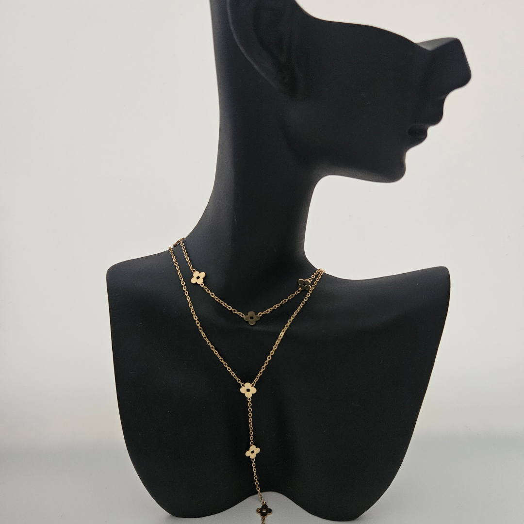 Trèfle de Chance - Collier Acier Inoxydable