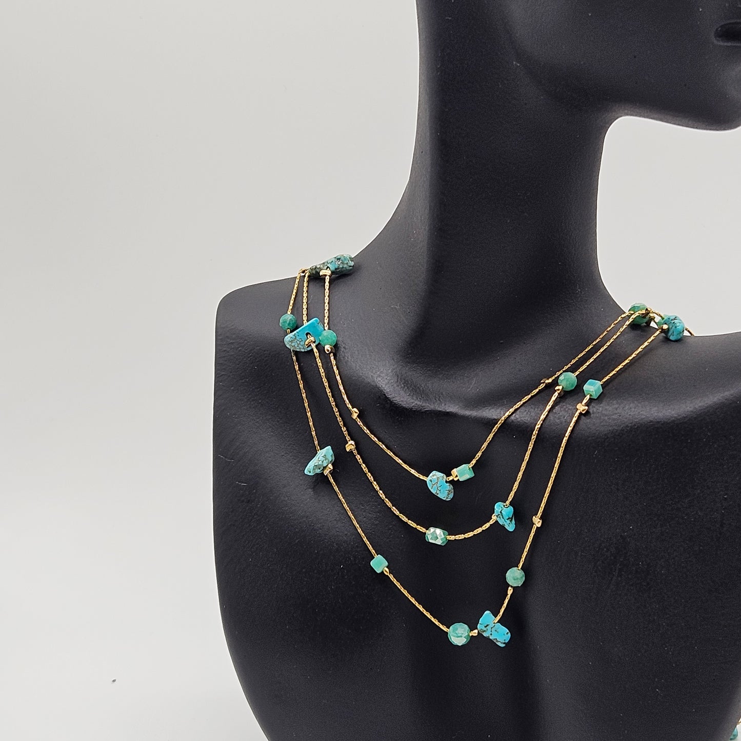 Nereida - Collier en Acier Inoxydable doré