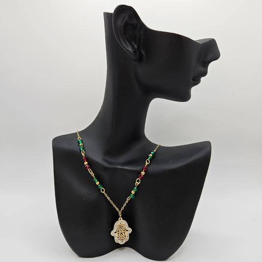 Hamsa - Collier en Acier Inoxydable