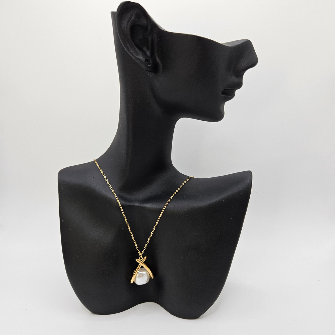 Zephyra - Ensemble de bijoux acier inoxydable (Collier et Boucles d'Oreilles)